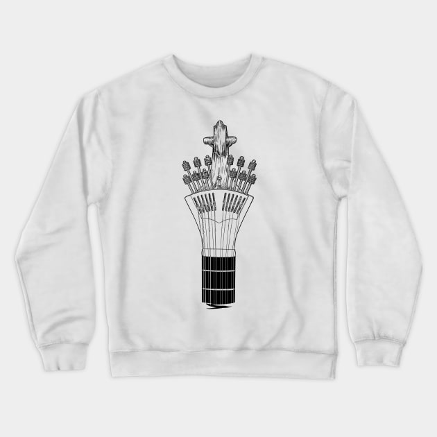 Portuguese Guitar, Fado, Music Crewneck Sweatshirt by StabbedHeart